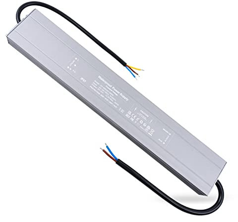 REYLAX LED Trafo 24V Wasserdicht 300W 12,5A LED Treiber Gleichstrom Netzteil IP67 Trafo 230V auf 24V Driver Konstantspannung Transformator Niedervolt Schaltnetzteil für Außen Led Streifen Lampen