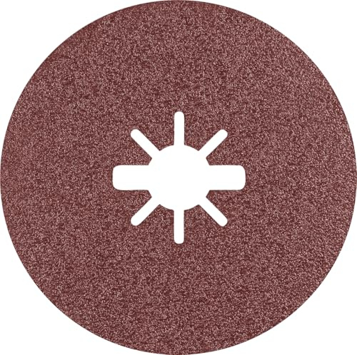 Bosch 5x Disque EXPERT R781 Prisma Fibre Disc, X-Lock | pour Acier, Tôles en acier inoxydable, Grain 80, Professional Accessoire Petite meuleuse angulaire