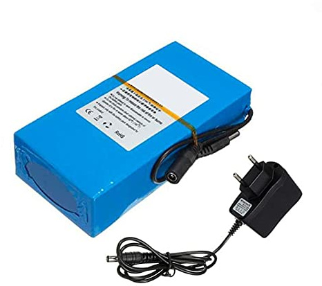 FREEDOH DC 12V 10Ah Lithium-ion Battery Rechargeable Battery Pack Portable Polymer Lithium Battery for 12V Power Supply Equipment Toys, etc With Charger