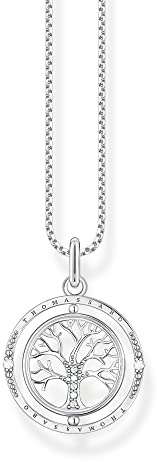 Thomas Sabo Necklace Tree of love silver 925 Sterling Silver, Blackened