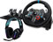 Logitech G29 Driving Force Gaming Rennlenkrad, Zweimotoriges Force Feedback, 900° Lenkbereich, Verstellbare Edelstahl Bodenpedale, für PS5, PS4, Mac - Schwarz + LIGHTSPEED kabelloses Gaming-Headset