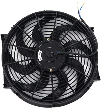 Tbest Radiateur et Accessoires14in Kit de de Ventilateur de Refroidissement de Radiateur électrique Universel 12V 90W Slim Fan Push Pull