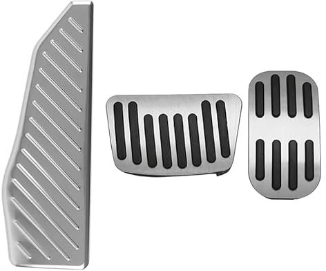 LECREA Auto Pedal Set für Toyota Corolla Cross XG10 2021-2023, Verschleißfest Gaspedal Bremse Fußstütze Pads Anti Rutsch Pedal Abdeckungen, Auto Innere Beschützen ZubehöR,at with Rest