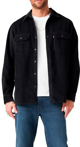 Levi's Jackson Worker Camisa, Jet Black, M Hombre