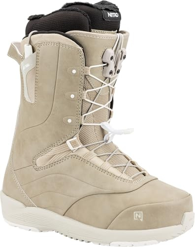 Nitro Crown TLS Leichter Snowboardboot mit Schnellschnürsystem Allround Freestyle Freeride Softboot Barco de Snowboard, Mujeres, Arena, 25