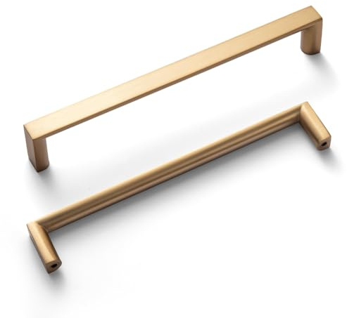 Goo-Ki (6Pack 6.3 Inch(160mm) Modern Cabinet Pulls, Champagne Bronze Cabinet Handles for Dresser,Wardrobe&Cupboard,Zinc Alloy Kitchen Cabinet Handles