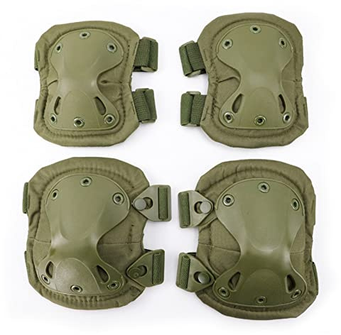 Knieschoner Militärische Taktische Knieschützer Armee Ellenbogen Knie Outdoor Sports Airsoft Training Jagd Skating Knie Support Unterstützung Sicherheit EUstellung Volleyball knieschoner(Army green)