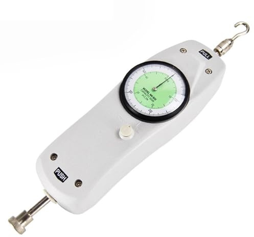 Misuratore di Forza Digitale Push-Pull, Dinamometro Manuale con Scala, Sonda da 5 Pezzi, unità N/kg, Blocco Picco, per Test Distruttivi di Compressione E Trazione