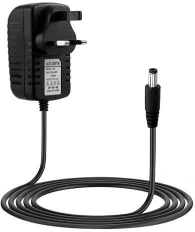 12V 3A Power Supply Adapter AC 100-240V 50-60HZ to DC 12V 3Amps 36W UK Converter Adapter 5.5mmx2.1mm Driver Transformer Wall Charger for CCTV Security Camera, LED Strip Lights, LCD Monitor 1M Cable