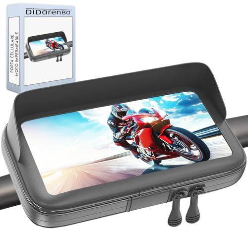 Didarenba Soporte movil Moto Bicicleta Impermeable Funda Compatible con Smartphones de hasta 7.5