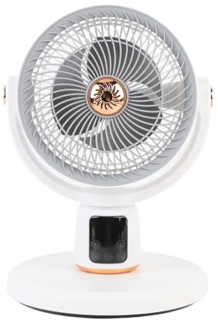 Ventilador para Dormitorio, Ventiladores de Pie Oscilantes Recargables de USB con Control Remoto, Temporizador de 12 H 12 Velocidades Tipo C Ventiladores de Pedestal para Sala