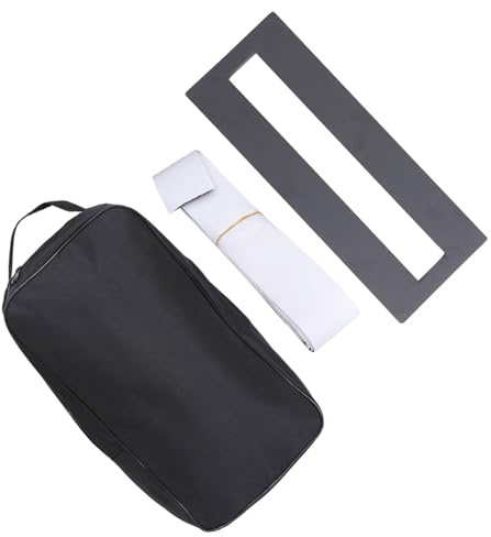 VINTORKY Halterung mit Ergonomischem Design Satz aus Aluminiumlegierung Gitarreneffekt und Oxford Stoff Rutschfestes Pedalboard für E-gitarre Zubehör