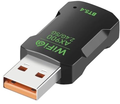 Adattatore WiFi 900 Mbps 6, 2 in 1 USB Bluetooth 5.4 scheda di rete 2.4G 5G Wireless USB Dongle ricevitore driver gratuito per PC