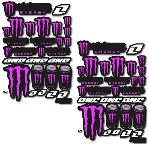 2 Pièces Stickers Moto, Étanches et Résistants aux UV, Pour Motos/Casques/Skateboards/Voitures, Qualité Supérieure, Décoration Sportive (Autocollant-B)