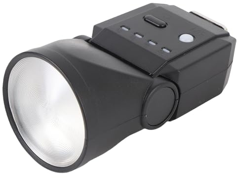 Tangxi Mini Flash de Cámara, Linterna DSLR de Película Digital, Soporte de Zapata Portátil, Luz de Relleno Externa Universal F02, para GN8 6500K CRI97