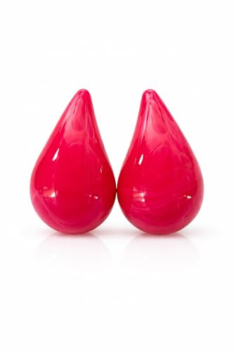 MAJALE - Pendientes Gota 3cm Acero inoxidable y Resina de Color | Pendientes Lágrima Mujer | Aretes Ligeros | Joyería Elegante en tendencia