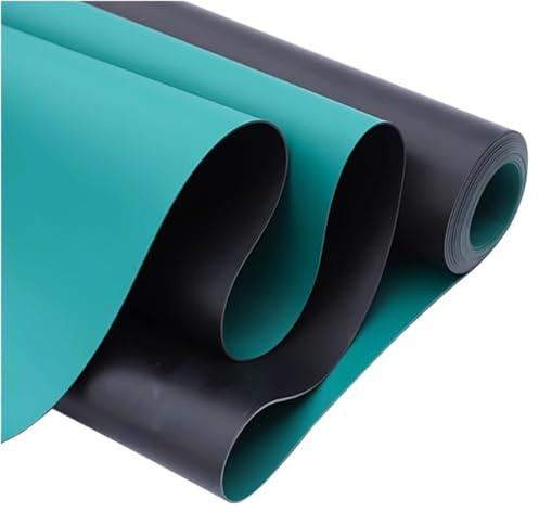 Tappetino antistatico verde in gomma per banco, Tappetino for banco da lavoro for saldatura ESD PVC verde, dimensioni multiple, 2 mm(100x150cm)
