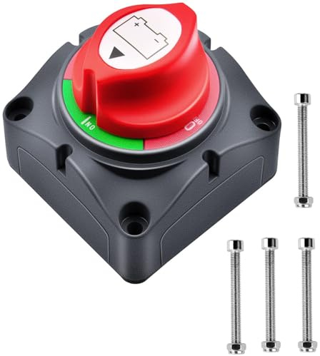 Coupe Circuit Batterie 12V 24V 48V, Coupe Batterie ON-OFF, interrupteur pour Yachts, Bateaux, Bus, Voitures, Commutateur Robuste On/Off
