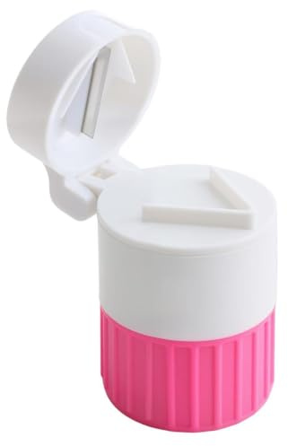 Ticha Divisor portátil 4 en 1 para tabletas, picadora, caja de almacenamiento, picadora de tabletas, organizador de tabletas para uso diario