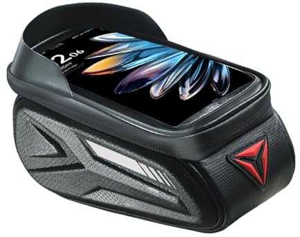 Tsophreniq Contenitore personalizzabile per bicicletta, con finestrella trasparente e zone di stoccaggio sicure, borsa da ciclismo antiscivolo