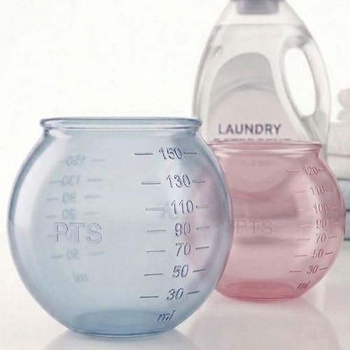 Palla Dosatrice Sfera per Detersivi,Pallina Dispenser,Detersivo liquido,Lavatrice 100% Silicone,Risparmio per Detersivi in Polvere e Liquidi, Antigraffio, Unica, (2 PALLE COL. ROSA BLU)