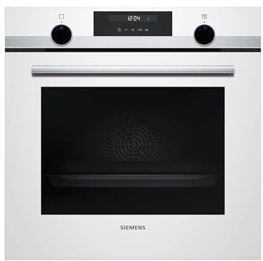 Siemens HB517ABW0 iQ500 Einbau-Elektro-Backofen, cookControl10, Schnellaufheizung, 3D Heißluft plus, Weiß