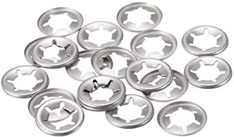 sourcing map 20 Stück Sicherungsscheiben M8 Klemmscheiben 7.4 mm Innendurchm. 15 mm Außendurchm. Unterlegscheiben Drücken Verriegelung Clip 304 Edelstahl