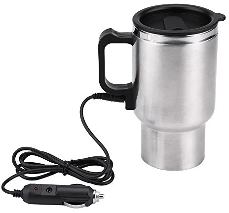 Wasserkocher 12V - 450 Ml Reisewasserkocher Elektrische Auto Wasserkocher 12V In Car Wasserkocher Tasse 12V 450Ml Auto Elektrische Heizungs Tasse Elektro In-Car Edelstahl Reise Heizung Kaffee Teetass