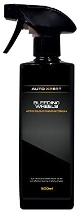 Auto Xpert Bleeding Wheels | 500ml | Fast Acting Car Wheel Cleaner | Extreme Iron Contamination Fallout Remover | pH Neutral | Safe on All Vehicle Surfaces | Alloy Wheel Cleaner | Easy To Use