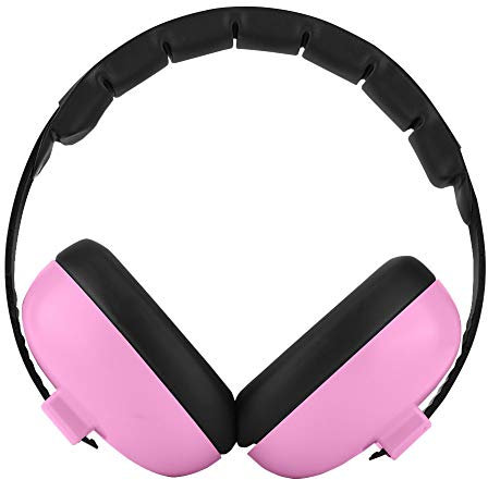 Cyrank Protezione per Le Orecchie del Bambino, Cuffie per Bambini Cuffie per Bambini Cuffie Antirumore per Neonati per Bambini da 3 Mesi a 2 Anni(Rosa)