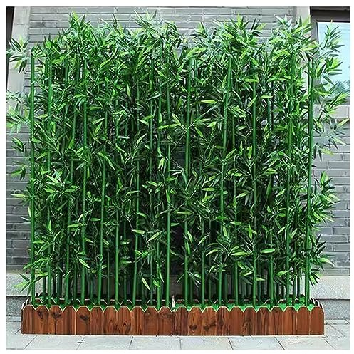 Paravento Divisorio per ambienti Grande Cortile Bambù Artificiale Faux Piante Finte Verdi, Schermo Di Separazione Per Interni Per Caffè Ufficio Ristorante Fiori Decorazioni Da Giardino ( Color : 1.5m/
