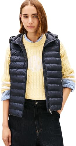 Tommy Hilfiger Damen Weste Padded Global Stripe Steppweste