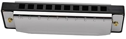 Toyvian 10hole Harmonica Blues Harmonica c for Folk Music Beginners Easy to Play