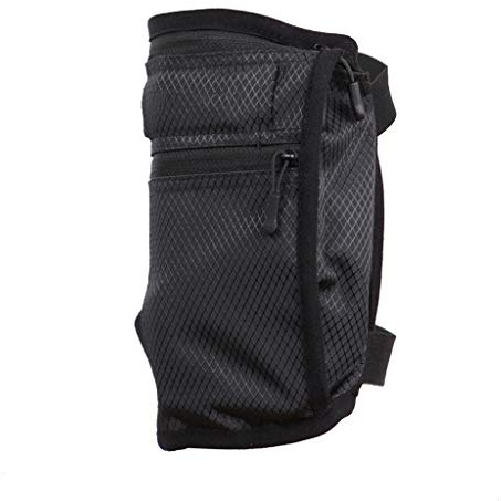 SUCHUANGUANG Gamba da Viaggio Cintura Porta Soldi Carta di Sicurezza ID Denaro Passaporto Portafoglio Nascondi Borsa di Sicurezza per M Nero.