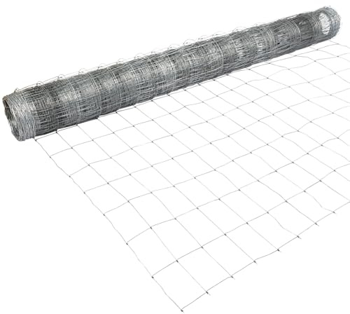 VOSS.farming Classic Wildzaun 50m, Knotengeflecht 200/17/15 Drahtzaun Wildschutzzaun Feuerverzinkt