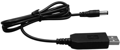 Router via cavo da 12 V - piccolo cavo step-up da 5 V a 9 V/12 V con presa DC | Connettore DC portatile, cavo di conversione da USB a DC, cavo di aumento di tensione per ventilatore, lampada da tavolo