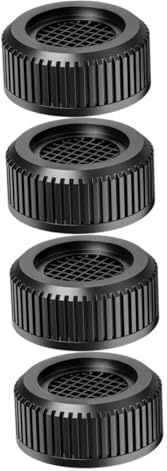 DIYEAH 4pcs Washing Machine Anti-slip Pads Shockproof Appliance Stand Non-skid Furniture Base Polypropylene Tpr Material Black for Floors Protection