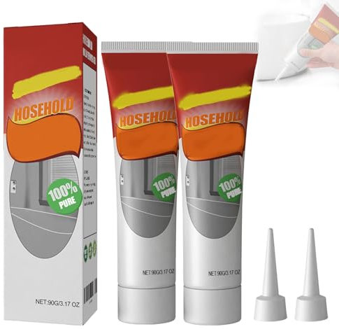 Gel nettoyant ménager puissant, gel décapant multi-usages, nettoyant ménager, convient aux murs et joints de salle de bain et de cuisine, aux éviers, baignoires et WC. (2 Pcs)