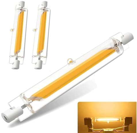 GFDYTG R7S LED 118mm Dimmbar Lampen | 20W Warmweiß R7S LED118mm 3000K 2000LMErsatz für 200W Halogenlamp,Kein Flackern, 360°Abstrahlwinkel,220-240V AC/DC,2er Pack