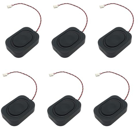 MALSSE 2030 Hohlraum-Horn-Lautsprecher, 8 Ohm, 2 Watt, rechteckig, 8 Ω, 2 W, 20 x 30 mm, für Notebook, Computer, Hohlraum-Lautsprecher, 6 Stück