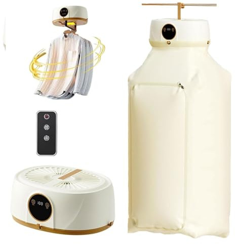 Máquina de Secadora Automática Mejorada, Plancha Portátil Para Camisas con Control Remoto, Capacidad Para Colgar: 8 a 10 Artículos, Secado de 360° Sin Puntos Ciegos, Para Camisas/zapatos/pantalones