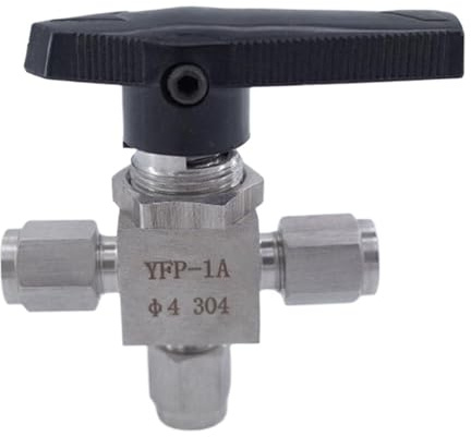 3 6 8 10 mm 1/8 1/4 3/8 1/2 inch Stainless Steel 304 3 Way Ball Valve(3/8)