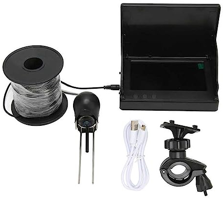 Telecamera Subacquea da Pesca Fish Finder Professional 4.3 pollici IPS HD Screen Underwater Fish Finder Fotocamera for la pesca in barca Pesca in mare Pesca sul ghiaccio(30m)