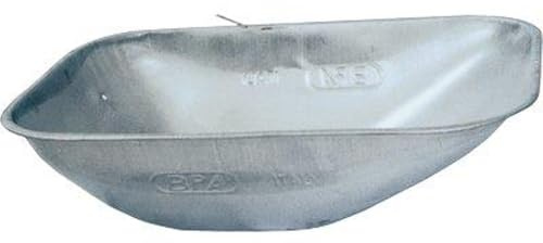 1 PZ VASCA X CARRIOLA STANDARD BPA ZINCATA 8/10 LT 75
