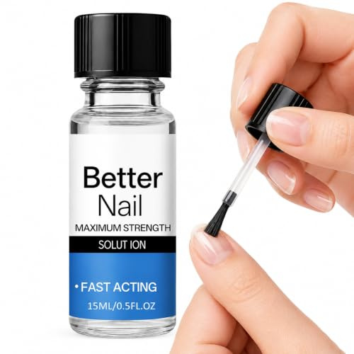 Keratin-Strengthening Nail Hardener, Nail Strengthener for Weak Brittle Nails, Clear Quick Dry Nail Polish with Keratin, No-Bake, Natural Drying, Enhances Nail Shine, Makes Nails Stronger