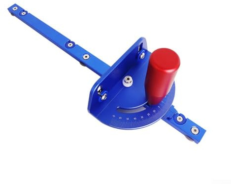 Medidor de inglete ajustable en aleación de aluminio para sierra de mesa, lijadora de disco, lijadora de banda y fresadora con ajuste de bisel preciso de 75 grados (C)