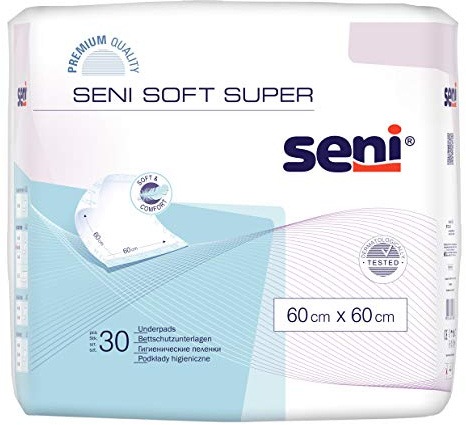 SENI Soft Super Bettschutzunterlagen 60x60 cm 30 St