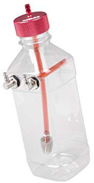 Tenlacum Depósito de combustible de gas de plástico transparente con tapa de metal para aviones RC (360 ml)