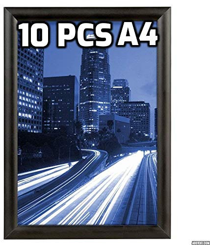 Displaysign 10 Klapprahmen Plakatrahmen schwarz DIN A4 25 mm Wechselrahmen Posterrahmen