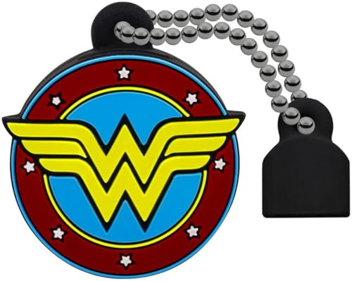 Emtec ECMMD16GDCC03 USB-Stick 2.0 Lizenzserie DC Comics Collection 16 GB Wonder Woman Material weichem Gummi, 16gb/Wonderwoman, NA